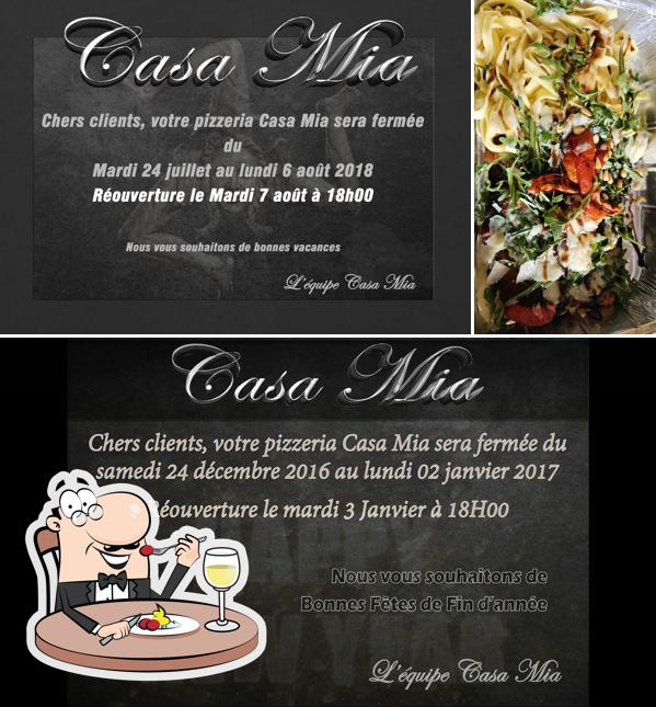 Nourriture à Pizzeria Casa Mia