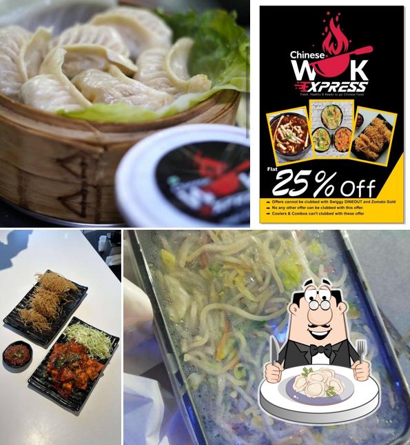 Dumplings at CHINESE WOK EXPRESS