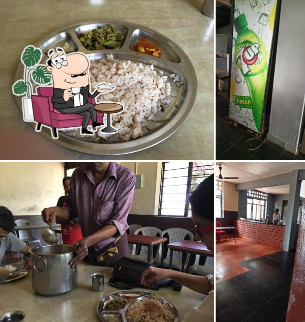 The picture of Rural Mess’s interior and food