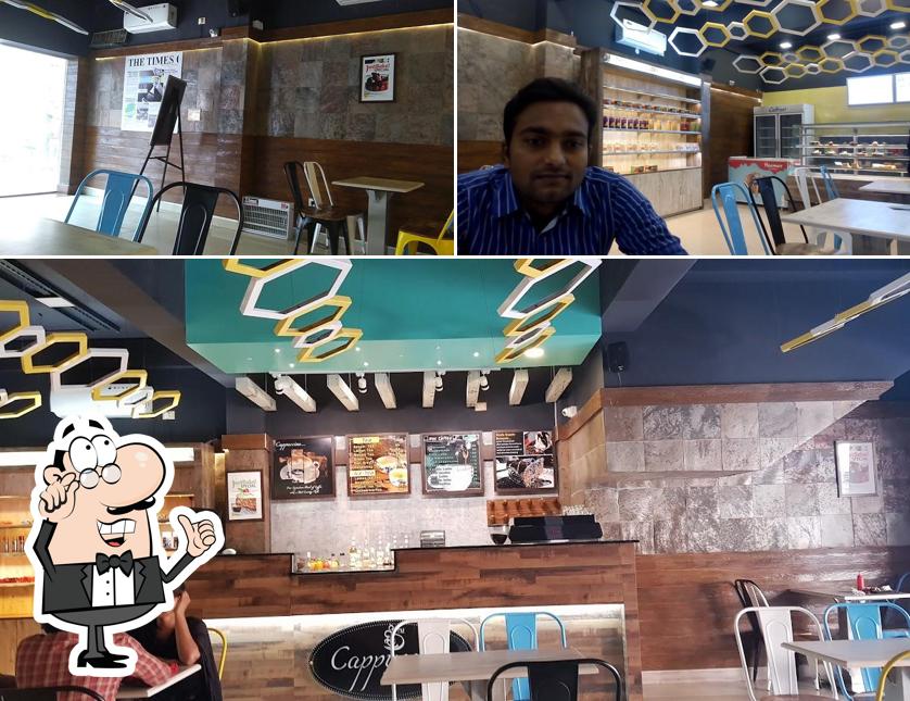 Take a seat at one of the tables at Sankranti