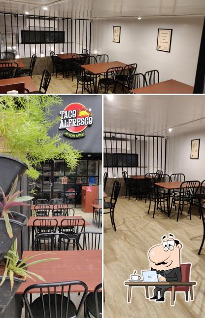 The interior of Taco Alfresco