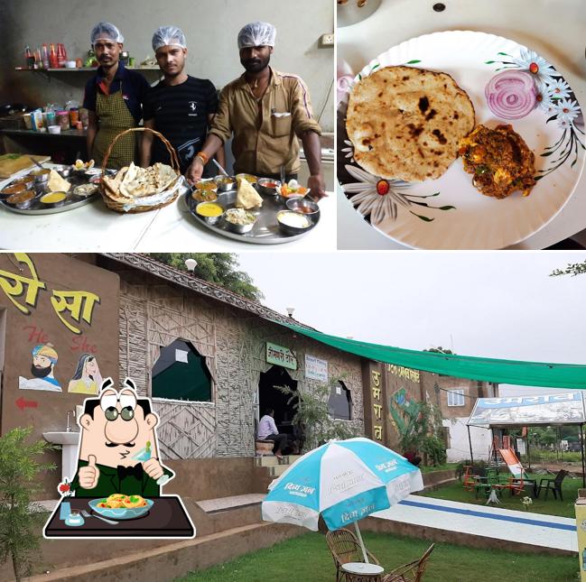 Check out the picture showing food and exterior at Umrao Hotel & Resort