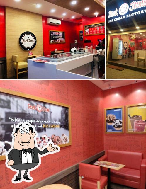 The interior of Rockstone Ice Cream