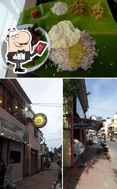 The restaurant's exterior and food
