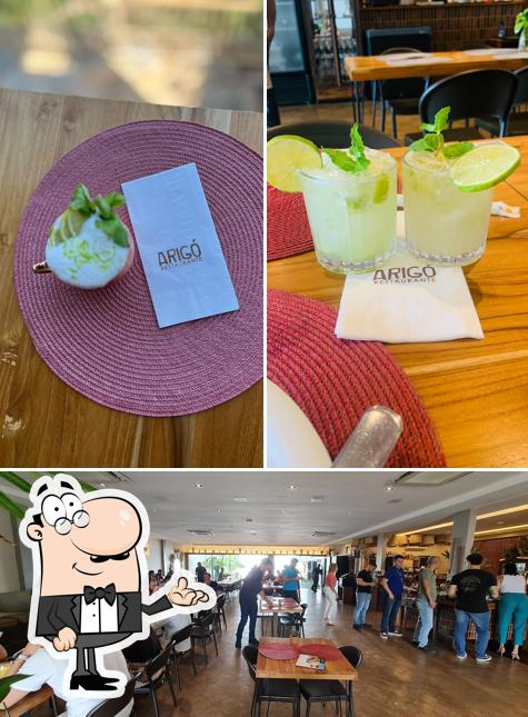 O interior do Arigó Restaurante