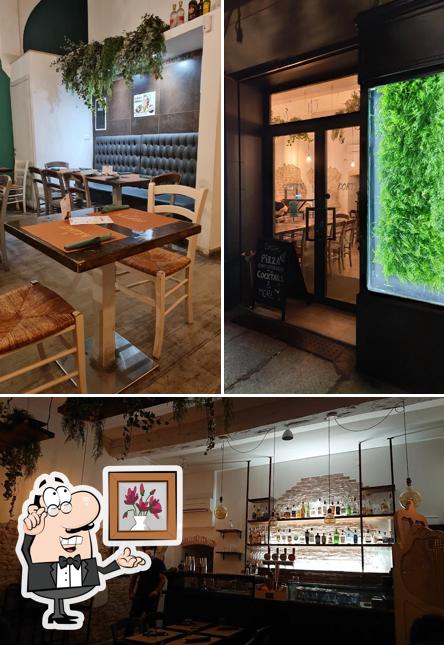 Gli interni di Corten Pizza Contemporanea - Via Garibaldi