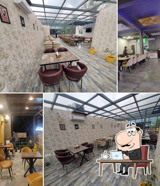 The interior of Namaste Srinagar- A multi cuisine restaurant