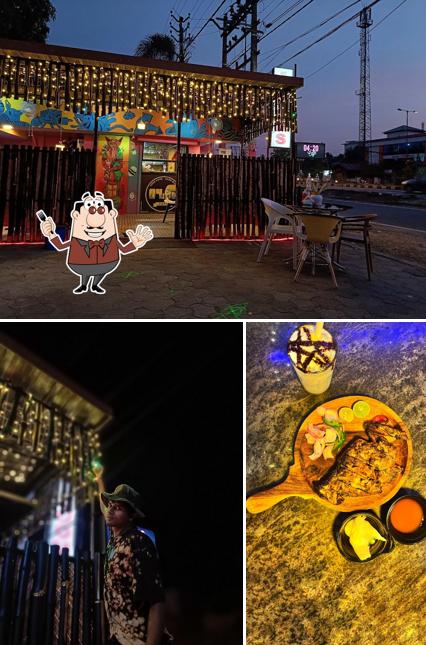 This is the picture displaying food and exterior at 04:20 cafe