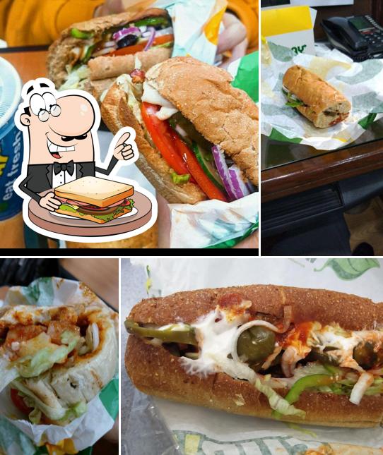 Order one of the sandwiches available at Subway M Block CP