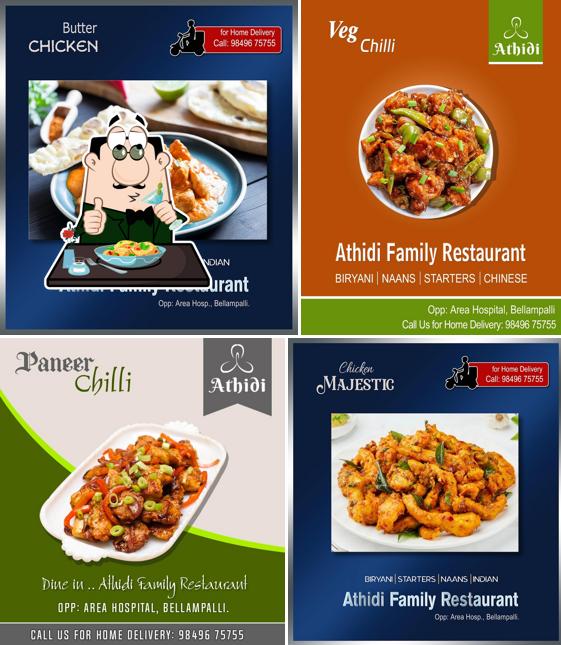 Food at Athidi family Restaurant