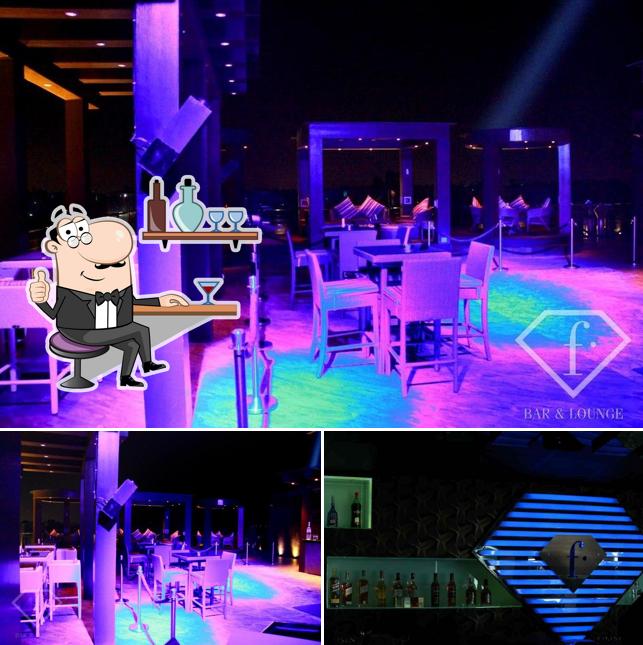 F Bar & Lounge is distinguished by interior and alcohol