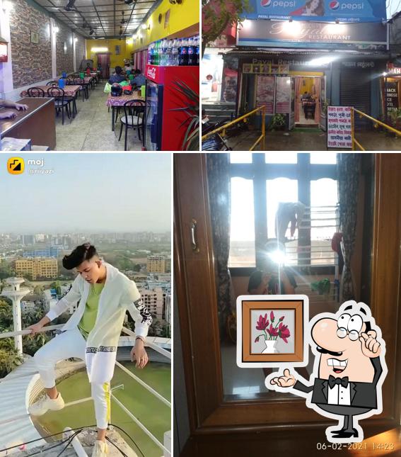 The interior of Payal Restaurant