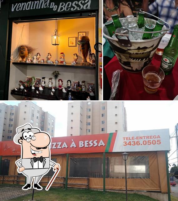 Desfrute da vista da área externa do Pizza a Bessa Águas Claras