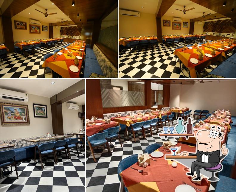 The interior of Prasadam Restaurant - Best Restaurant near Shrinathji Temple
