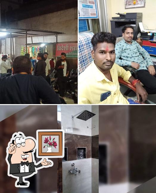 The interior of English wine shop अंग्रेजी शराब दुकान