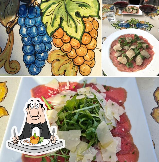 Carpaccio di manzo al Fattoria L'Amorosa