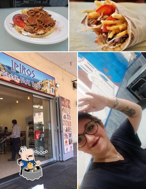 Panino con maiale stirato al IPIROS GREEK FAST FOOD