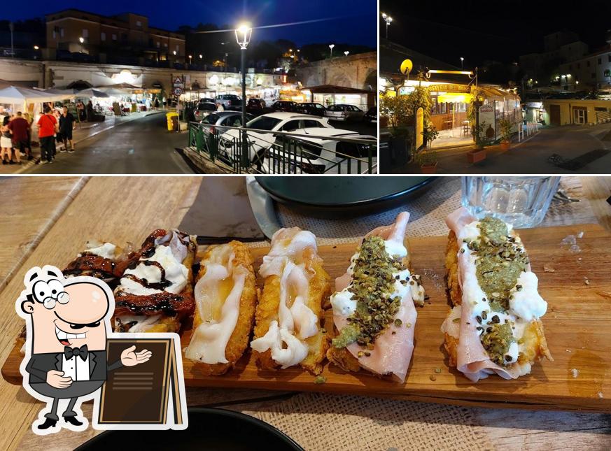 Questa è la foto che presenta la esterno e cibo di Osteria "Dar Matriciano"