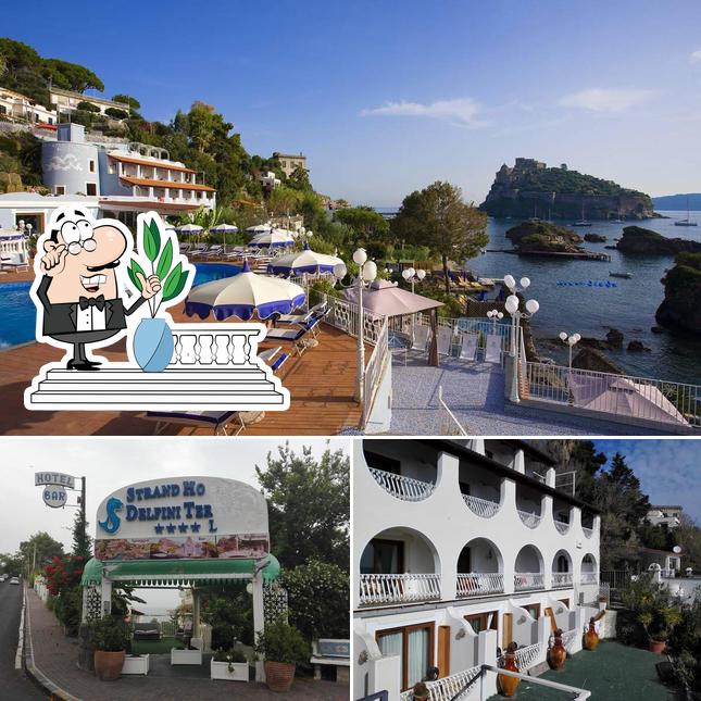 Gli esterni di Hotel Delfini