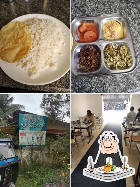 Among various things one can find food and exterior at Veettil Oonu