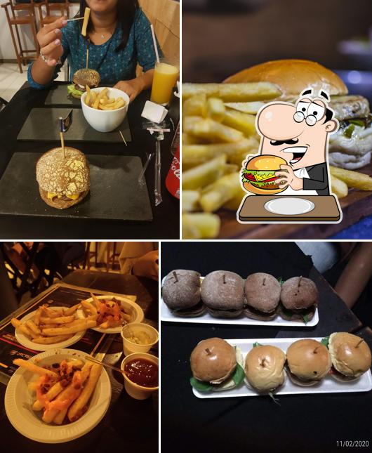Hambúrguer em Space Burger