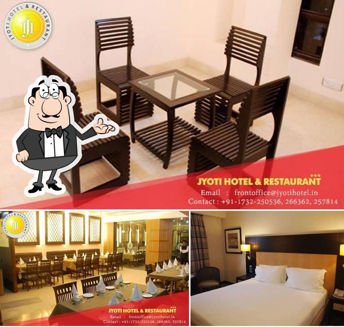 The interior of Jyoti Hotel N Restaurant Yamunanagar