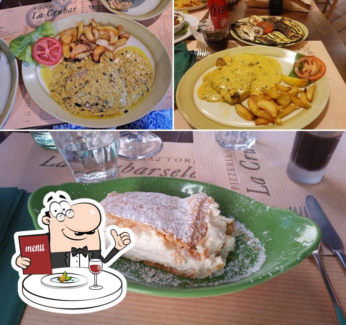 Platti al Pizzeria La Crubarsela