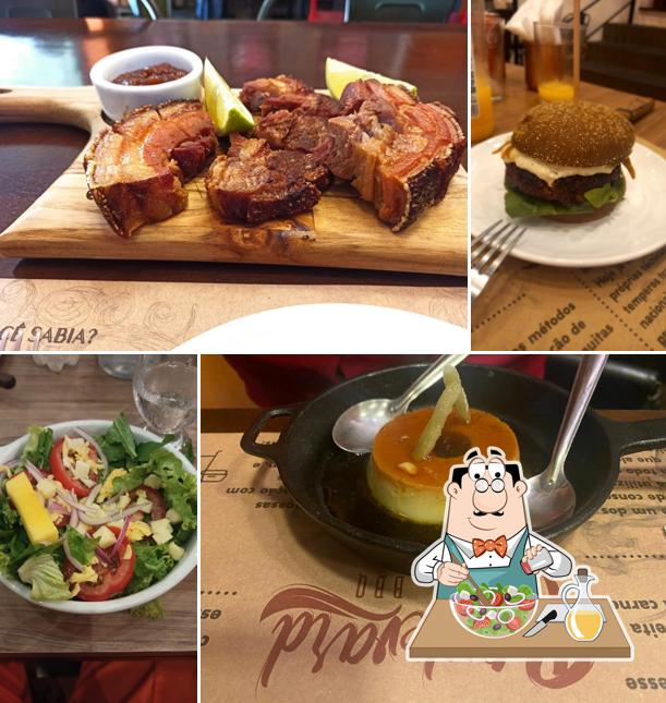 Salada grega em Boulevard BBQ