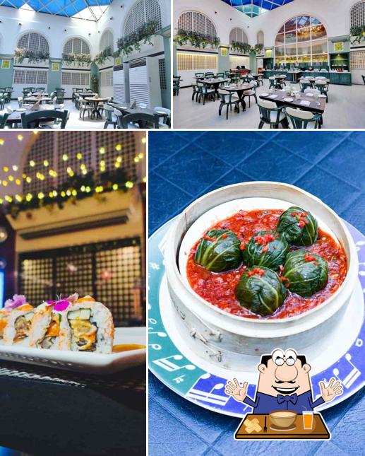 Among different things one can find food and interior at Fountain House