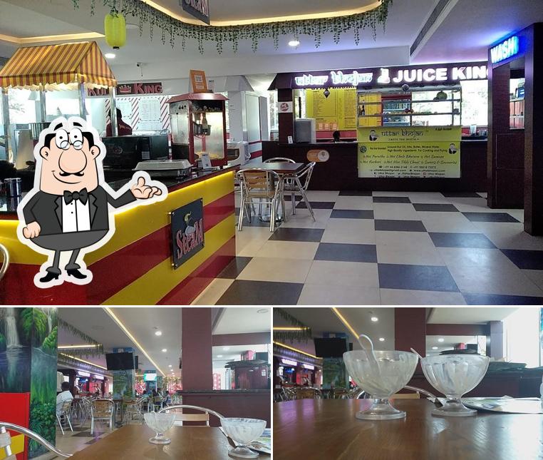 The interior of Eco park food zone