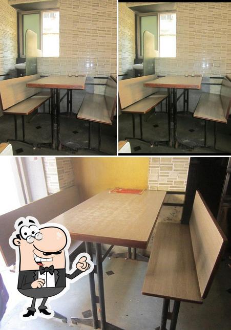 The interior of Usha Hotel chimbai