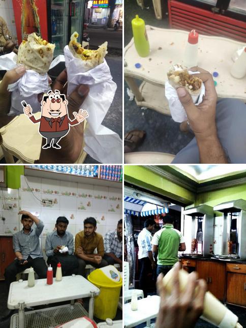 Take a look at the photo displaying food and drink at Saudi Shawarma