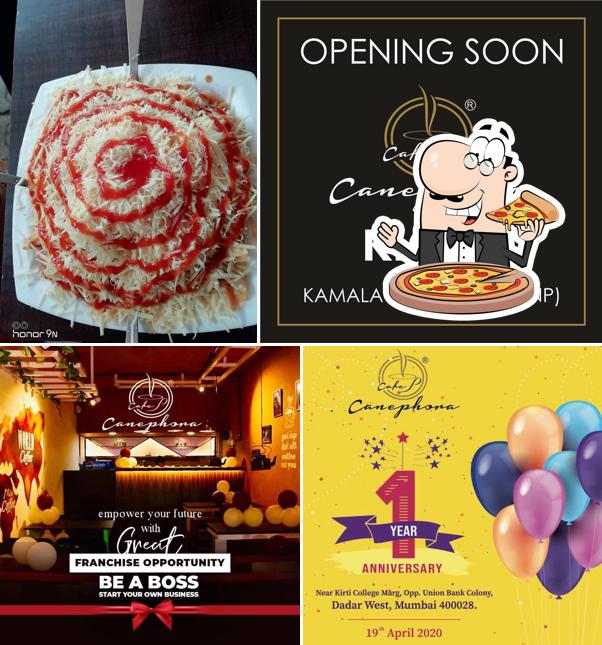 At Cafe Canephora, you can taste pizza