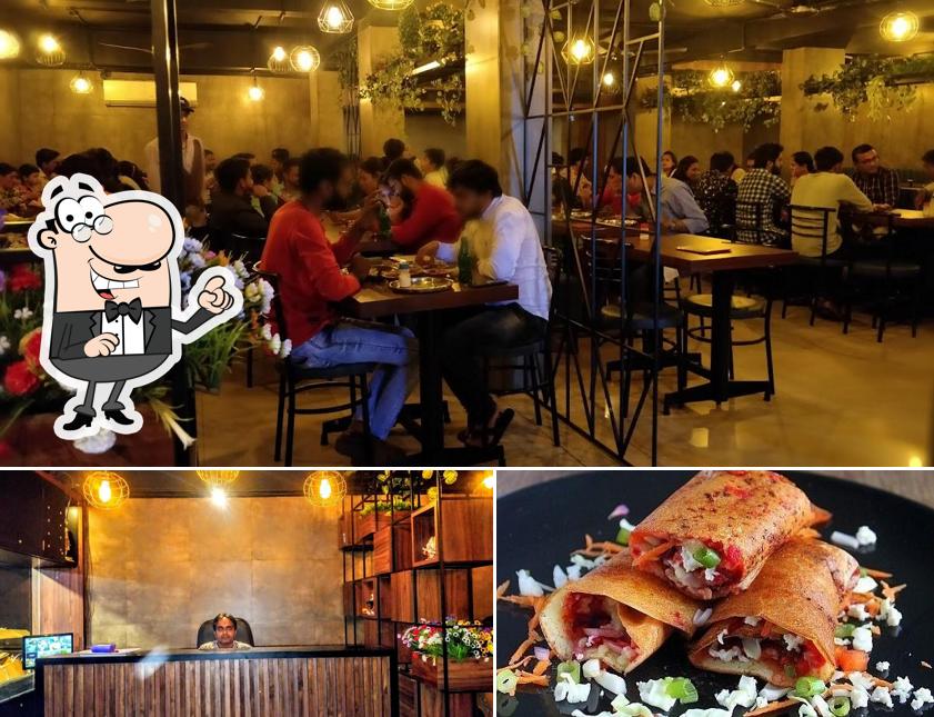 The picture of CrazyCafe Dhosa’s interior and meat