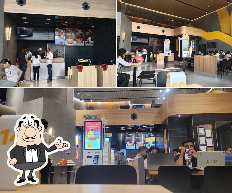 Take a seat at one of the tables at McDonald's