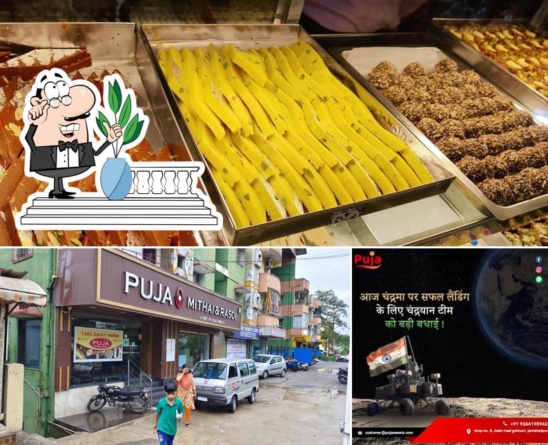 Puja Sweets is distinguished by exterior and food