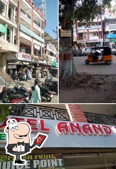 The exterior of Hotel Anand Vihar