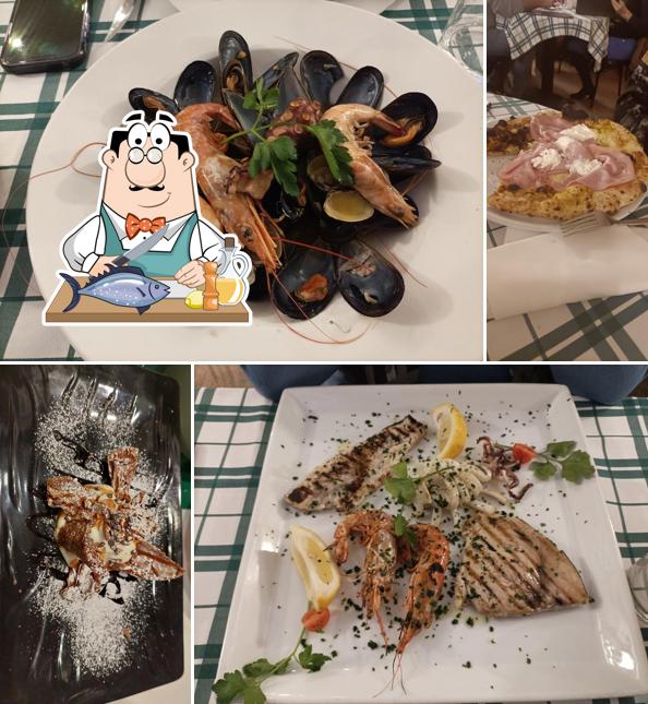 Salmone grigliato al Pullecenella (Pulcinella)