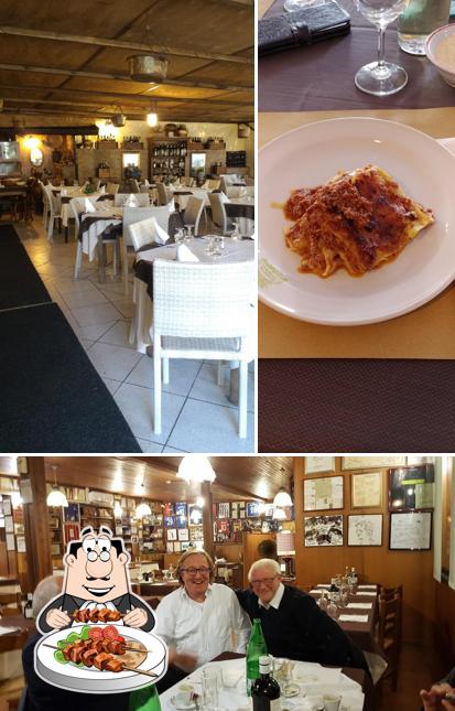 Questa è la immagine che presenta la cibo e tavolo da pranzo di Trattoria La Campagnola