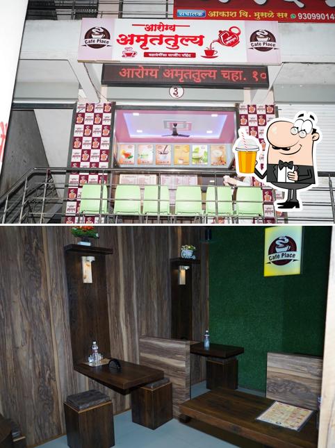 Enjoy a drink at Aarogya Amruttulya & Cafe Place