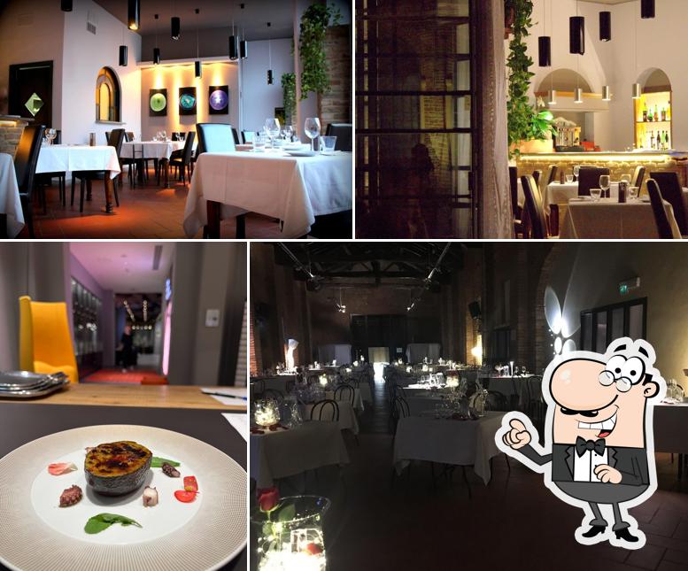 Gli interni di Hosteria La Cave Cantù