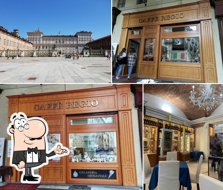 Questa è la immagine che mostra la interni e esterno di Caffè Regio - Cioccolateria e Gelateria Artigianale