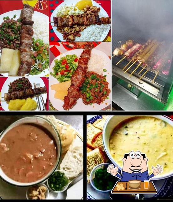 Sopa de moluscos em Espetinho bucho cheio