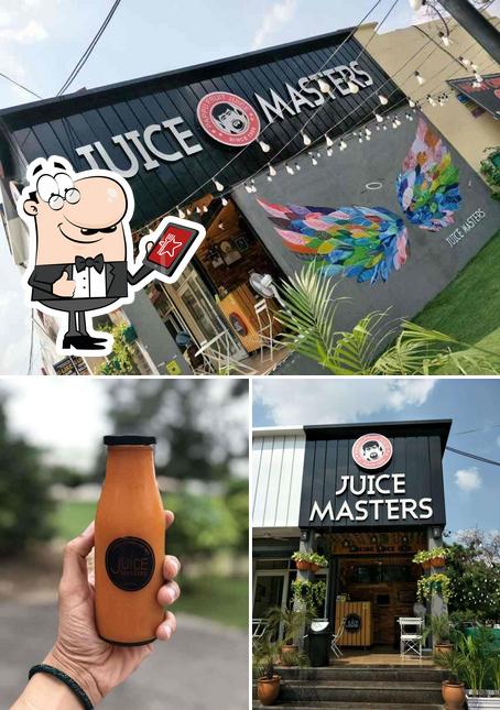 The restaurant's exterior and beverage