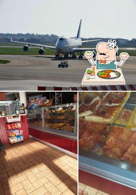Tra le diverse cose da Bruzia Airport si possono trovare la cibo e esterno