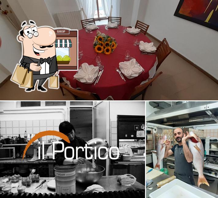 La esterno e interni del ristorante