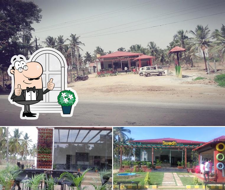 You can get some fresh air outside SWADH Pure Vegetarian Restaurant