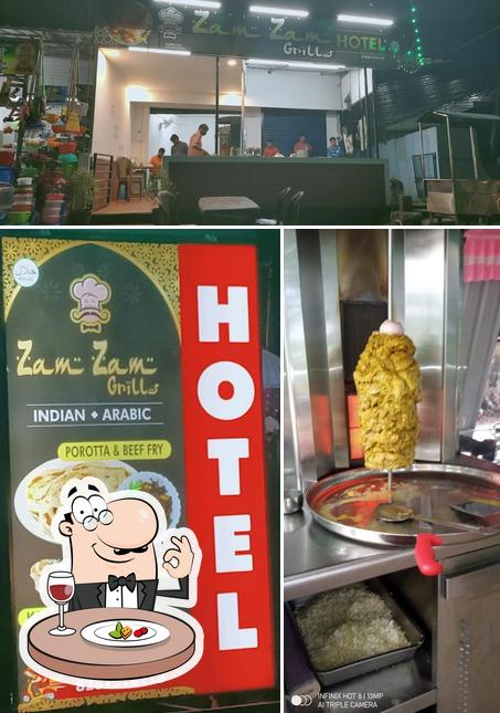 Among different things one can find food and interior at Zam Zam Fastfood