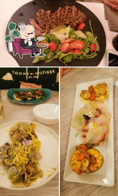 La immagine della interni e cibo di Le Coccinelle Petit Bistrot