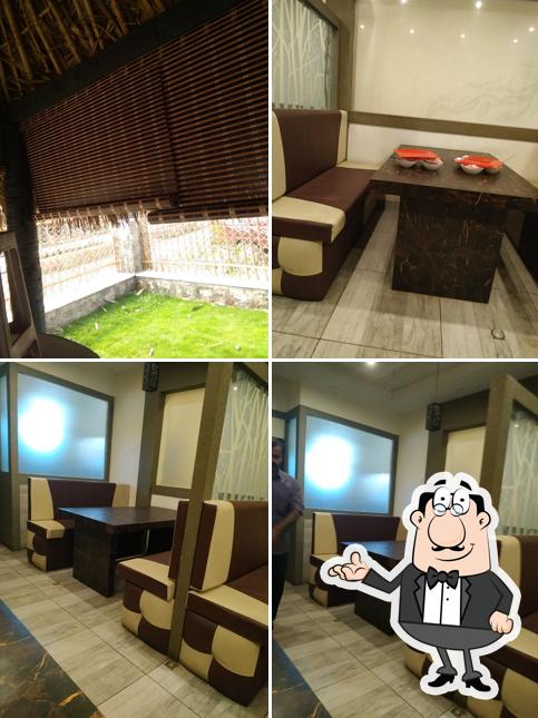 The interior of Halais dum biriyani hut